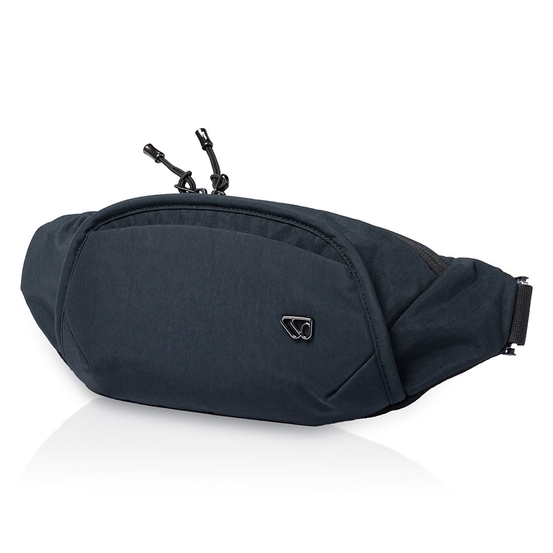 The Belt Bag front view in black