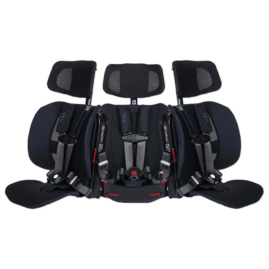 3 Pico seats next to each other