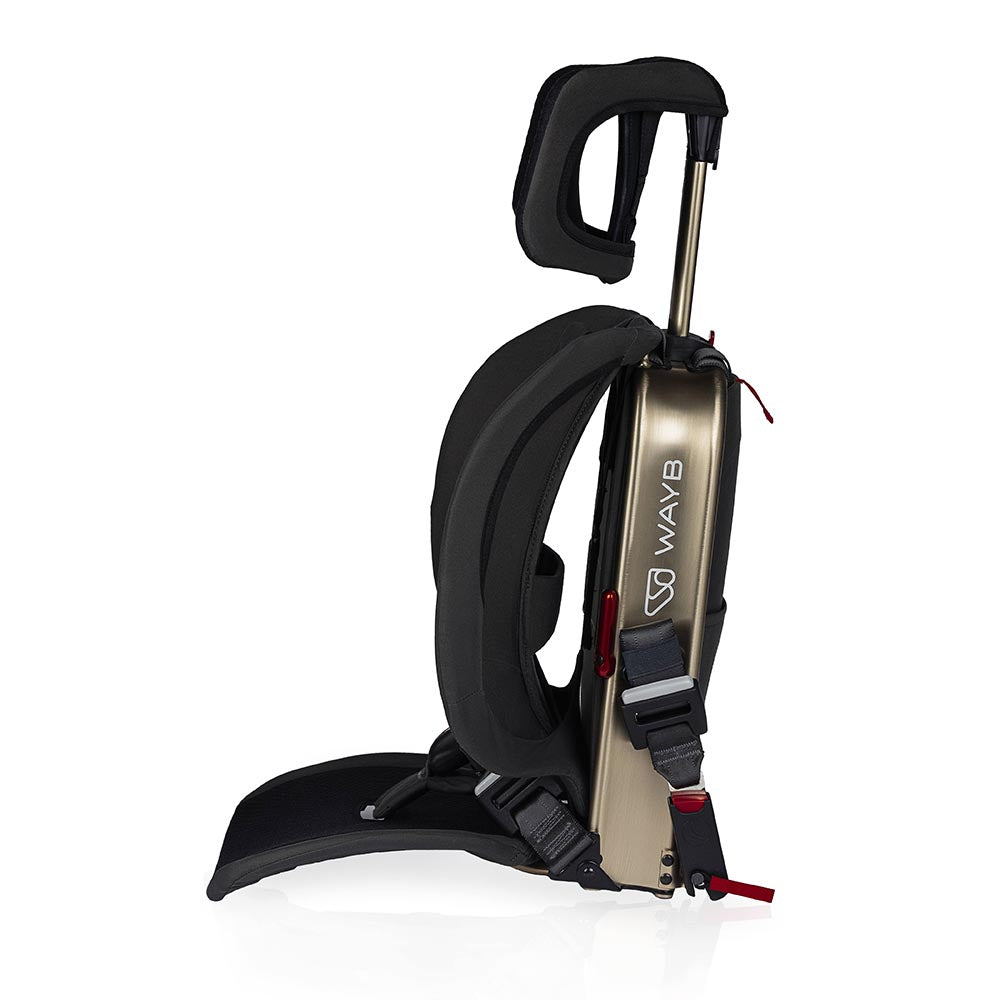 Re-Certified Pico Portable Car Seat left profile in color: Earth