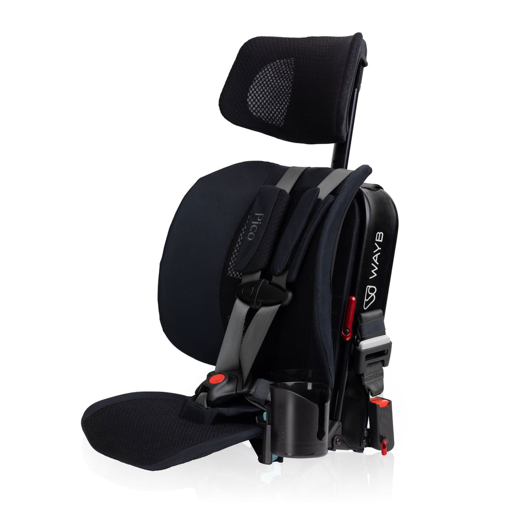 WAYB Pico Car Seat with the cupholder attached