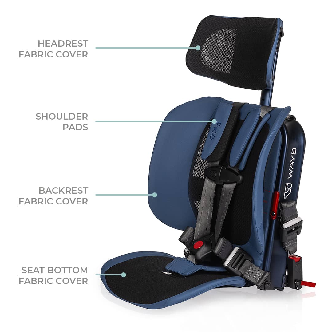 Chat of car seat replacement parts with WAYB Pico Midnight Sky